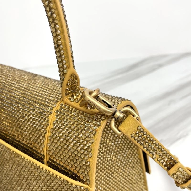 Supportive Balenciaga Hourglass Crocodile Sand Pattern Bag - Model 78752