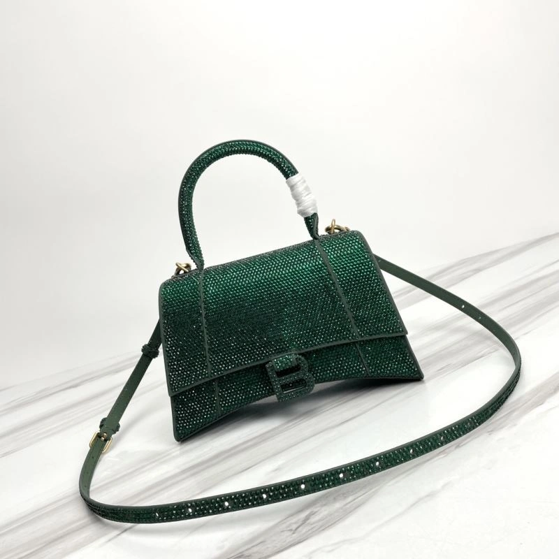 Balenciaga Hourglass Crocodile Texture Bag - New Season Contemporary 78755