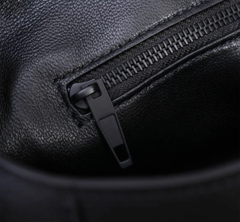 Modern Balenciaga Hourglass Curved Black Sand Timer Bag with Gun Buckle 75323