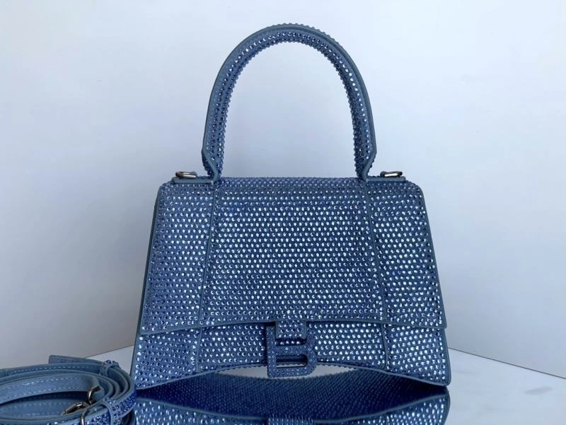 Balenciaga Hourglass Diamond Water Blue Limited Edition Bag TechFriendly 72596