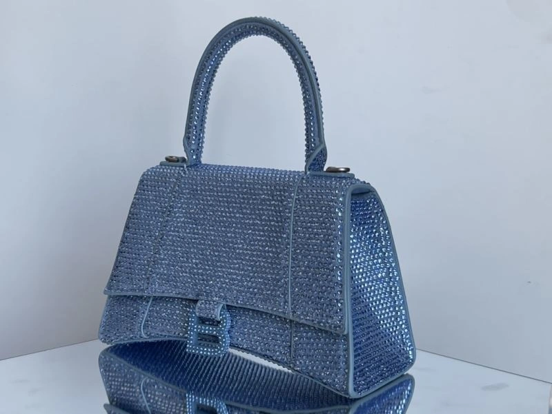 Balenciaga Hourglass Diamond Water Blue Limited Edition Bag TechFriendly 72596