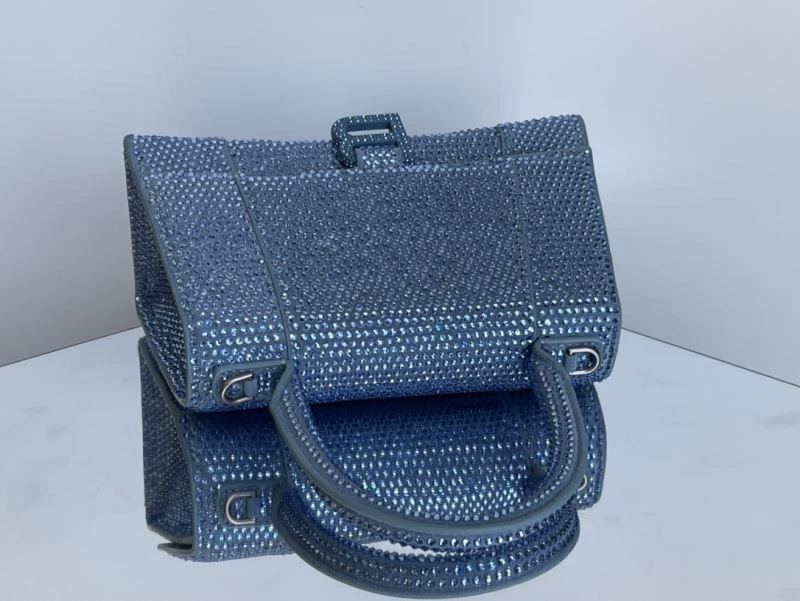 Balenciaga Hourglass Diamond Water Blue Limited Edition Bag TechFriendly 72596