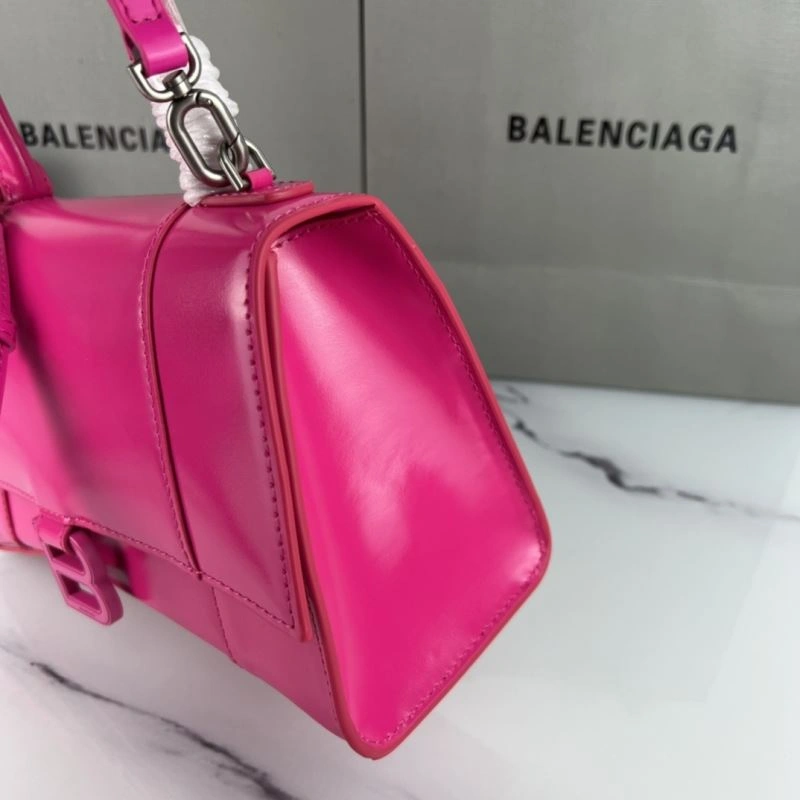 Balenciaga Hourglass Magenta Plain Bag - Iconic Design Popular 78721