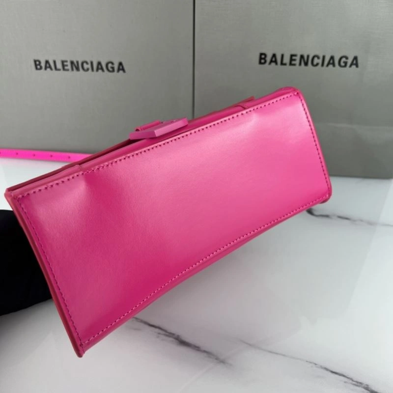 Balenciaga Hourglass Magenta Plain Bag - Iconic Design Popular 78721