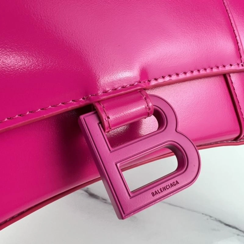 Balenciaga Hourglass Magenta Plain Bag - Iconic Design Popular 78721