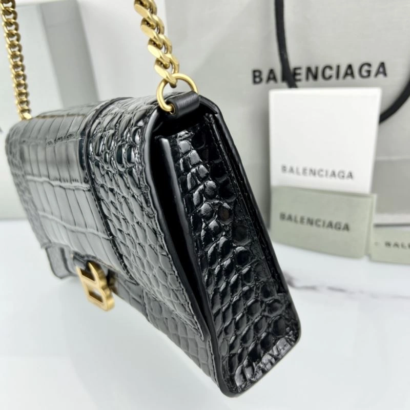Lightweight Balenciaga Hourglass Mini Chain Crossbody Bag -  Cowhide Design 78647