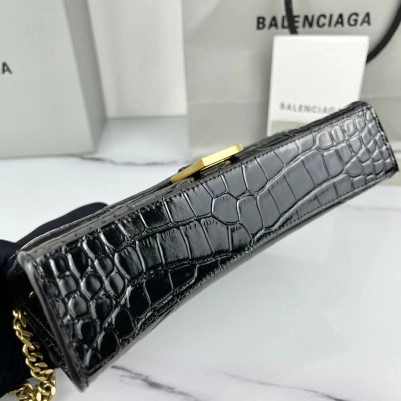 Lightweight Balenciaga Hourglass Mini Chain Crossbody Bag -  Cowhide Design 78647