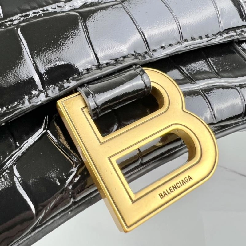 Lightweight Balenciaga Hourglass Mini Chain Crossbody Bag -  Cowhide Design 78647