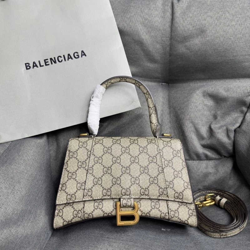 Balenciaga Hourglass Moon Bag - S Size Cowhide Elegance Resilient 70022