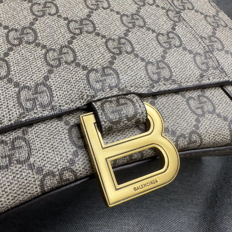 Balenciaga Hourglass Moon Bag - S Size Cowhide Elegance Resilient 70022