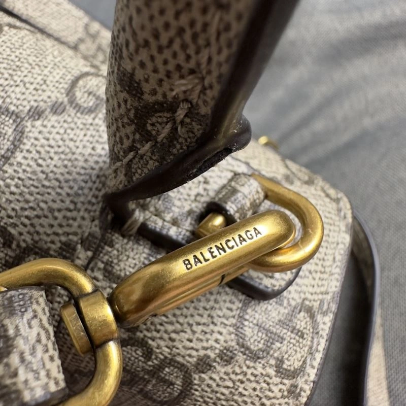 Balenciaga Hourglass Moon Bag - S Size Cowhide Elegance Resilient 70022