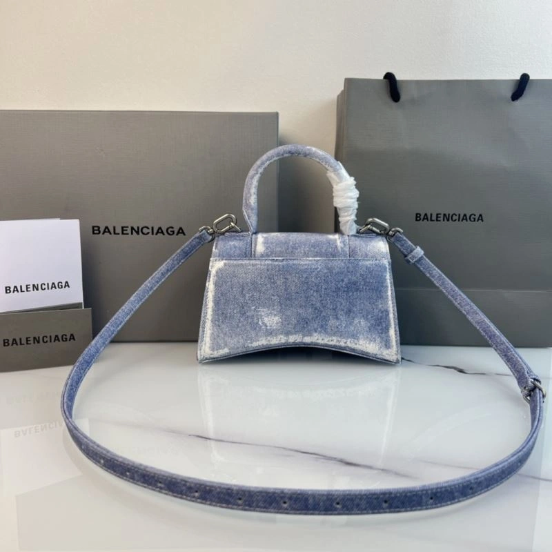 Balenciaga Hourglass Small Denim Bag -  Curved Design ComfortFit 78679
