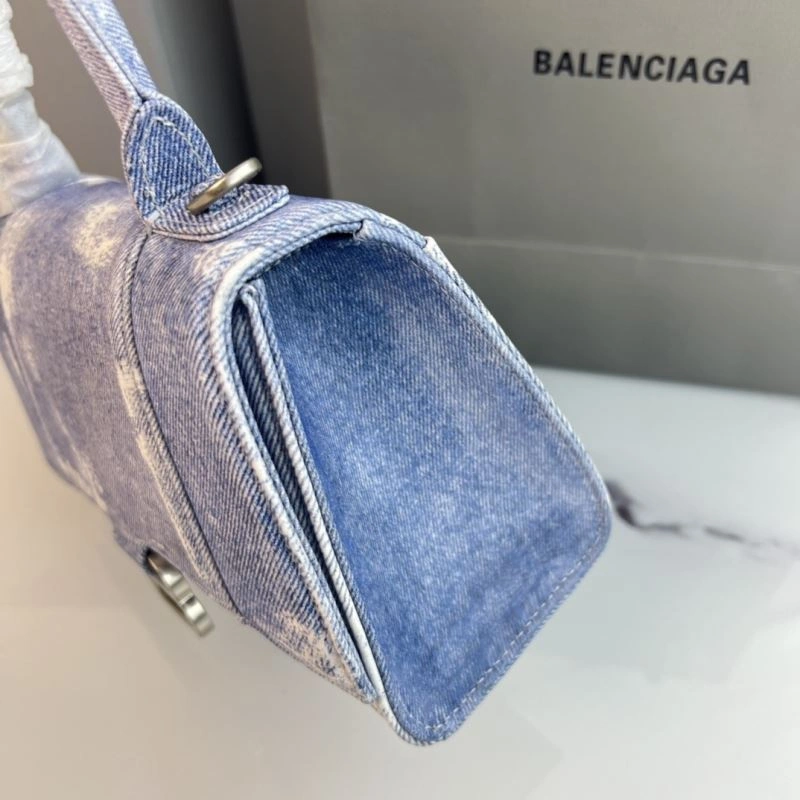 Balenciaga Hourglass Small Denim Bag -  Curved Design ComfortFit 78679