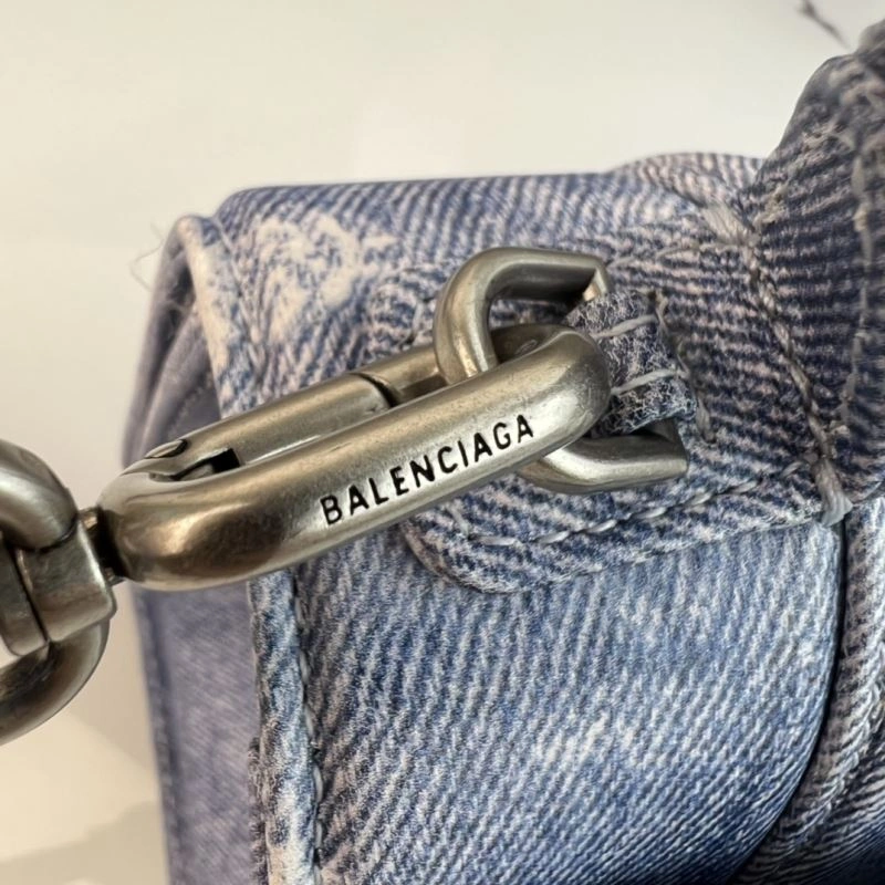 Balenciaga Hourglass Small Denim Bag -  Curved Design ComfortFit 78679