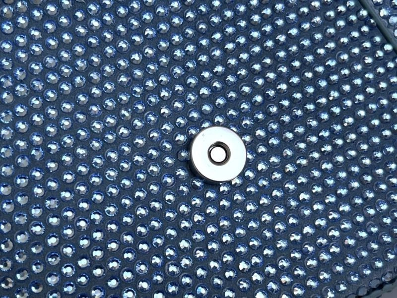 Balenciaga Hourglass Water Blue Rhinestone Bag Thermal 72627