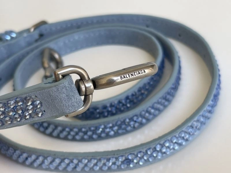 Balenciaga Hourglass Water Blue Rhinestone Bag Thermal 72627