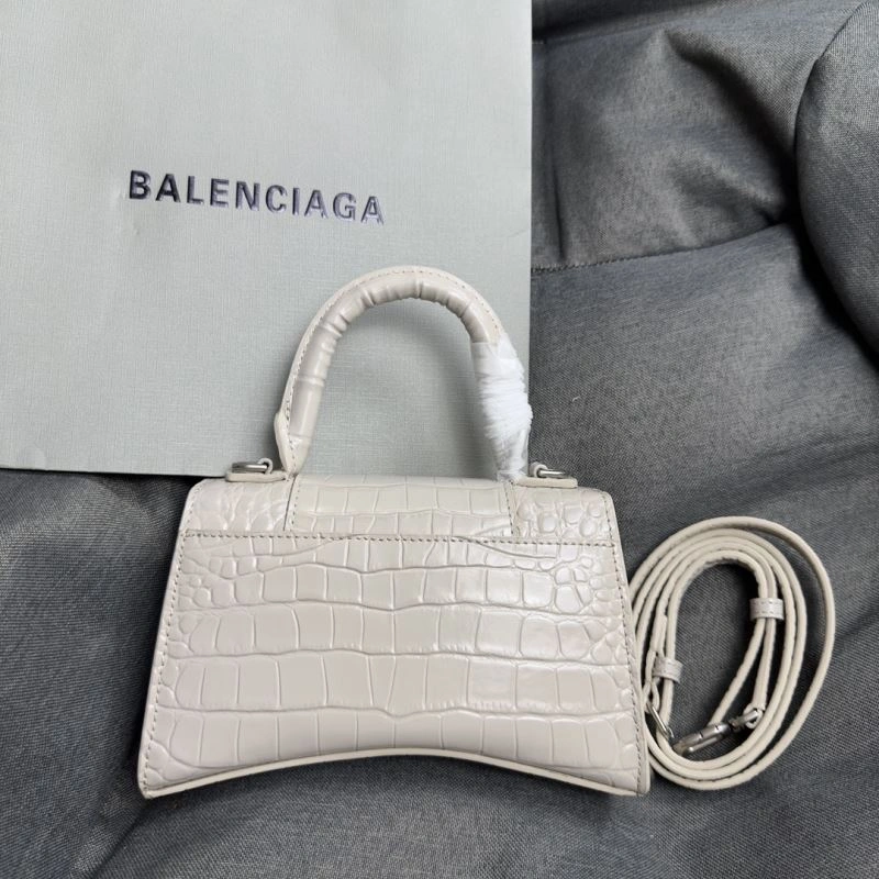 Resilient Balenciaga Hourglass XS Bag - Gray-White Crocodile Design 70040