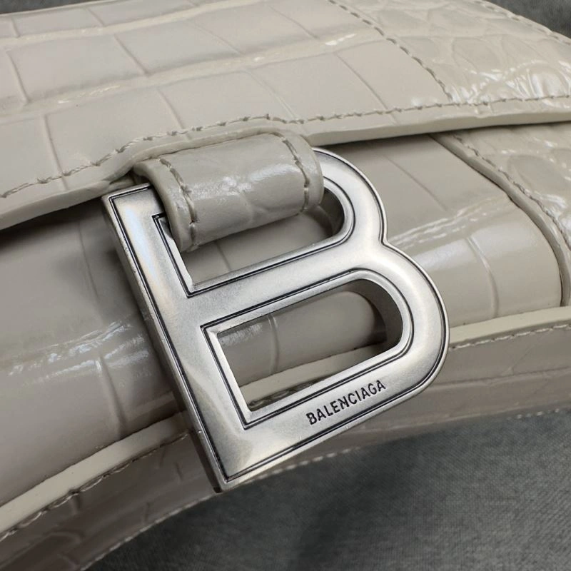 Resilient Balenciaga Hourglass XS Bag - Gray-White Crocodile Design 70040