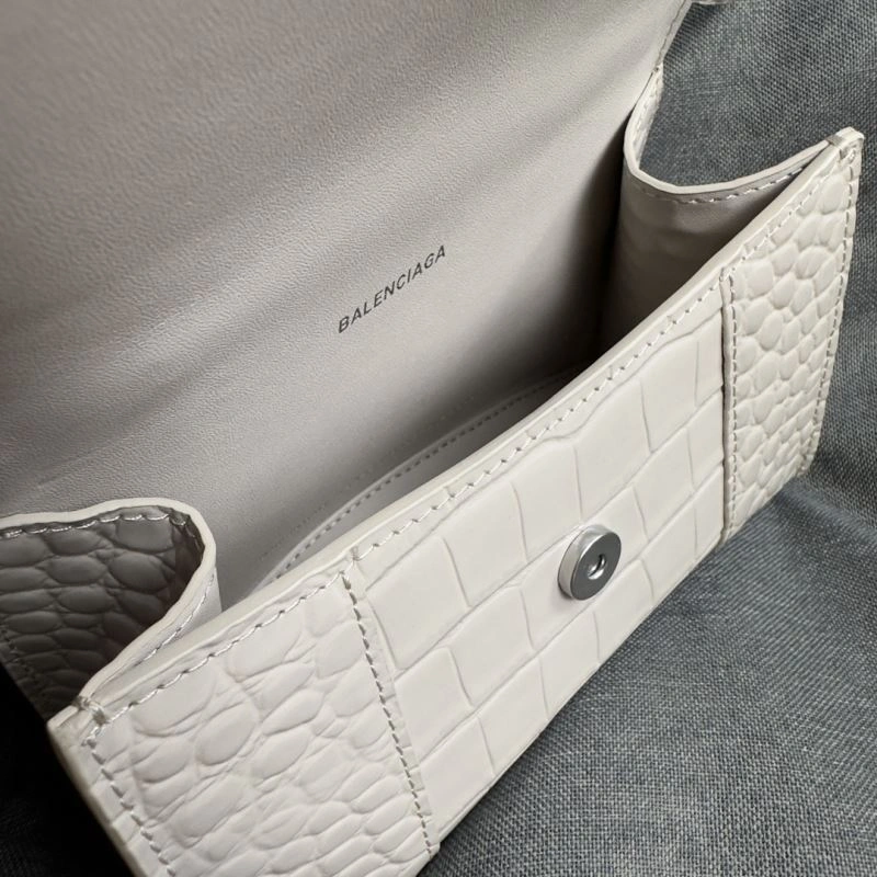 Resilient Balenciaga Hourglass XS Bag - Gray-White Crocodile Design 70040