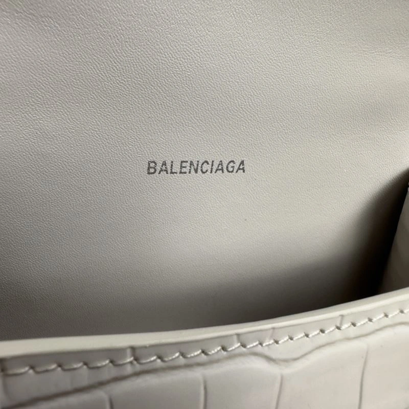Resilient Balenciaga Hourglass XS Bag - Gray-White Crocodile Design 70040
