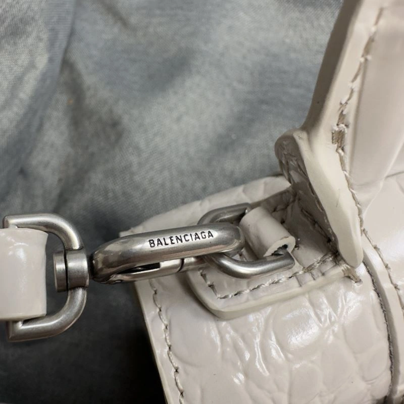 Resilient Balenciaga Hourglass XS Bag - Gray-White Crocodile Design 70040