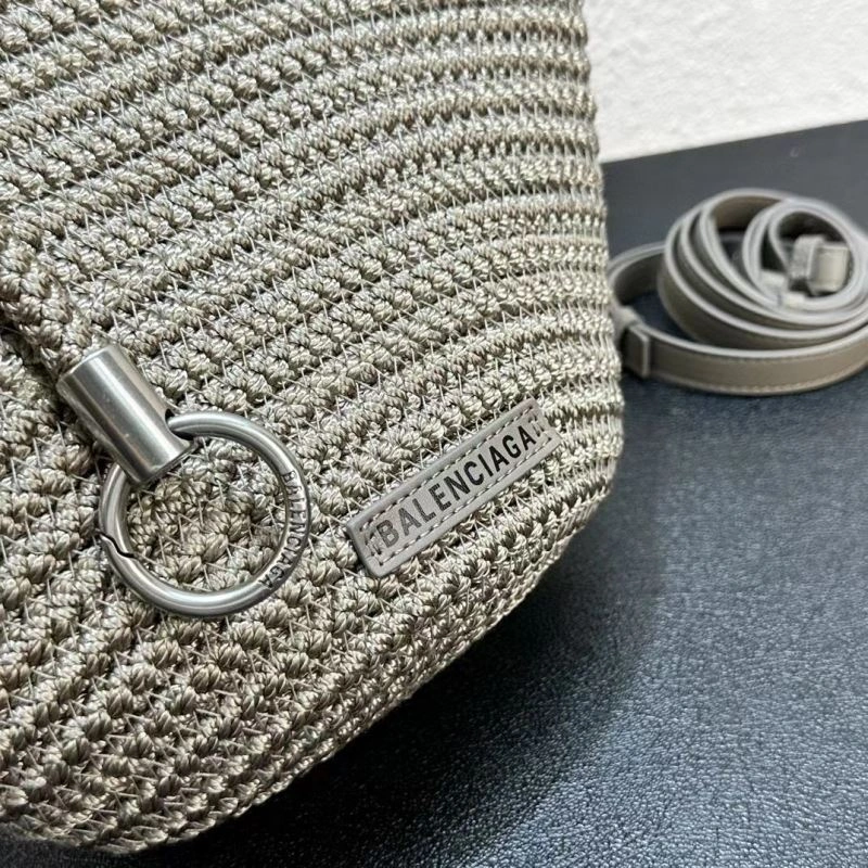 Balenciaga IBIZA Woven Nylon Rope Basket Bag Efficient 78572