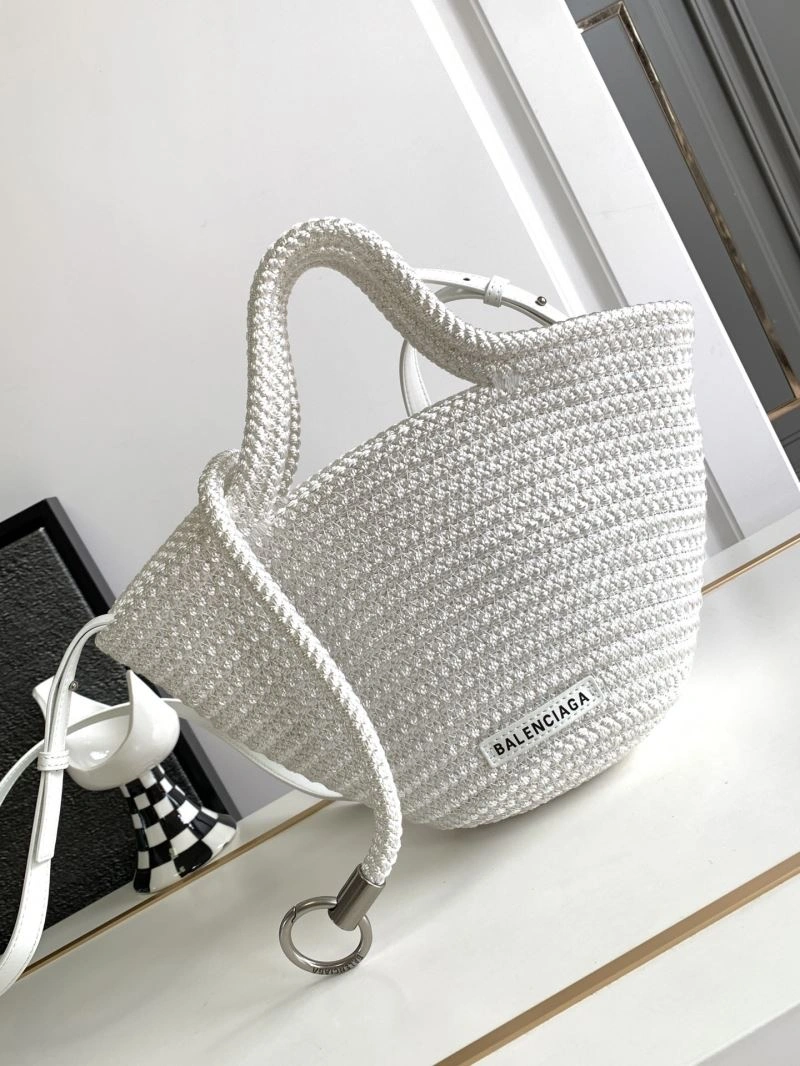 Balenciaga Ibiza Fan-Shaped Nylon Rope Basket Bag Packable 78575