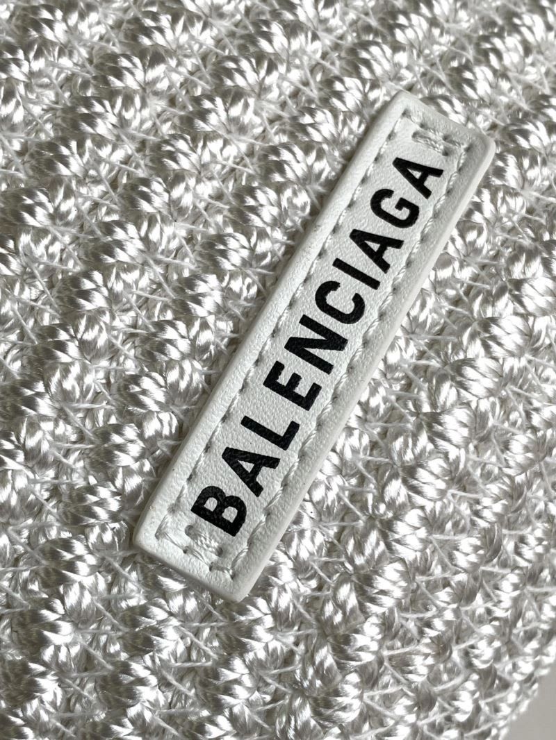 Balenciaga Ibiza Fan-Shaped Nylon Rope Basket Bag Packable 78575