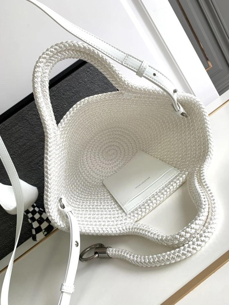 Balenciaga Ibiza Fan-Shaped Nylon Rope Basket Bag Packable 78575
