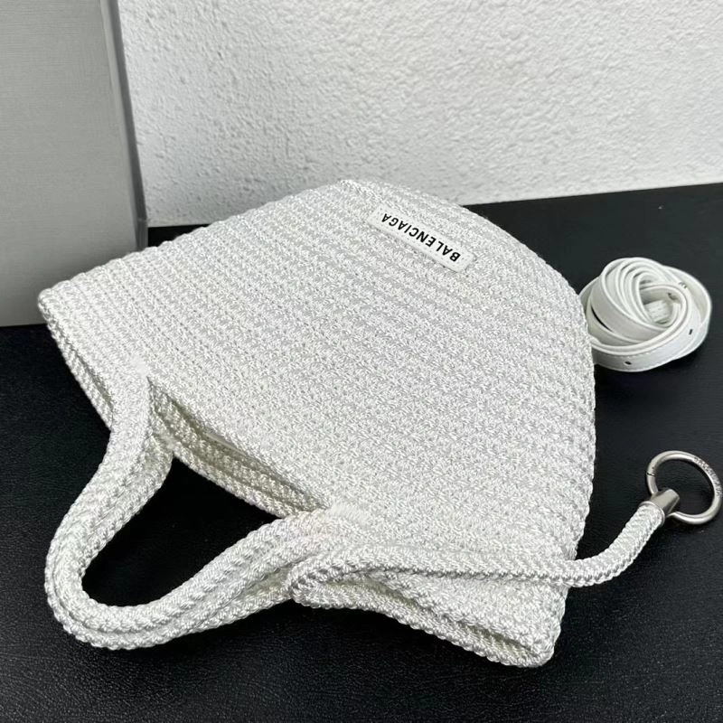 SmoothTexture Balenciaga Ibiza Woven Nylon Basket Bag - Summer Essential 78568