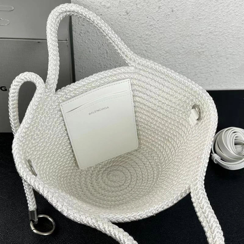 SmoothTexture Balenciaga Ibiza Woven Nylon Basket Bag - Summer Essential 78568