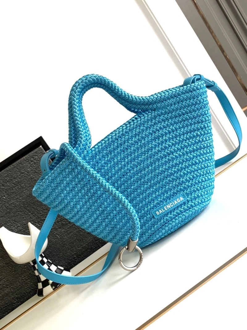 Balenciaga Ibiza Woven Nylon Rope Basket Bag - Summer Vibrant 78576
