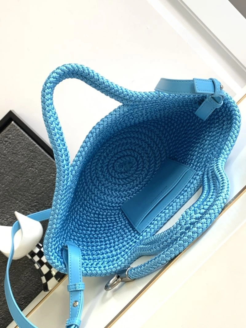 Balenciaga Ibiza Woven Nylon Rope Basket Bag - Summer Vibrant 78576