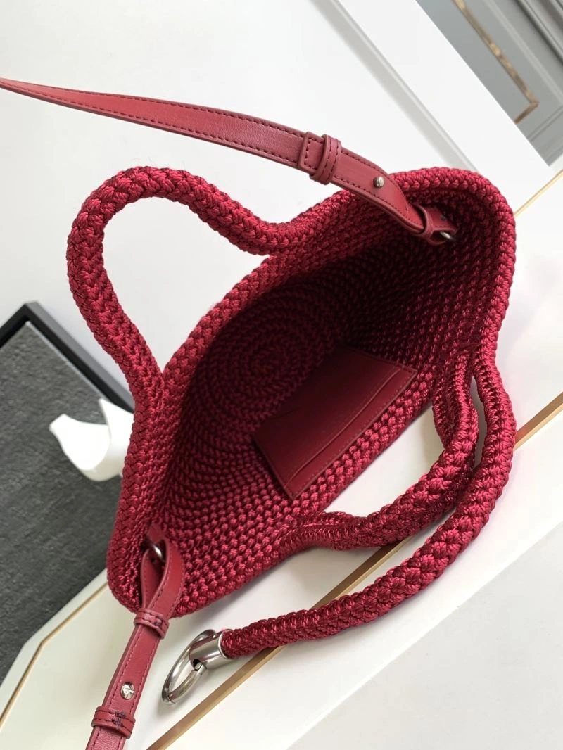 Stylish Balenciaga Ibiza Woven Nylon Rope Basket Bag - Summer 78560
