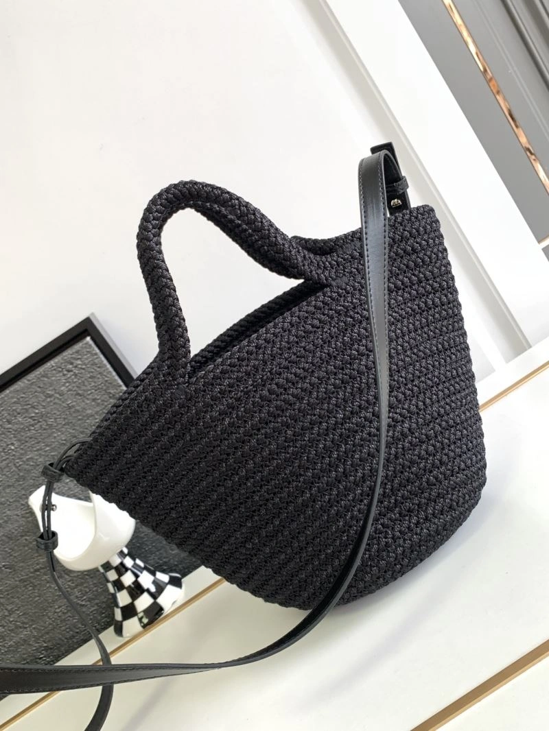 BestValue Balenciaga Ibiza Woven Nylon Rope Basket Bag 78573