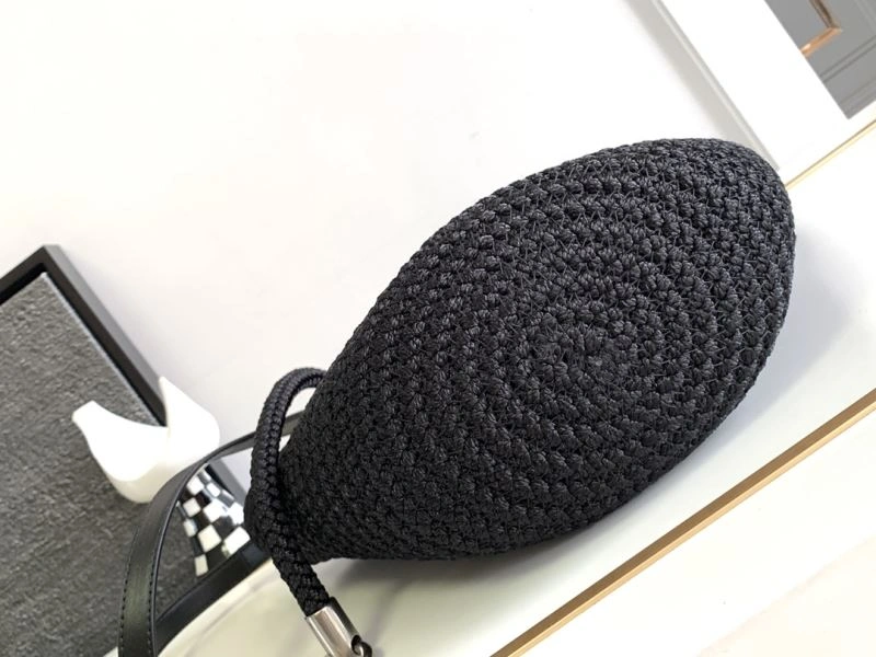 BestValue Balenciaga Ibiza Woven Nylon Rope Basket Bag 78573