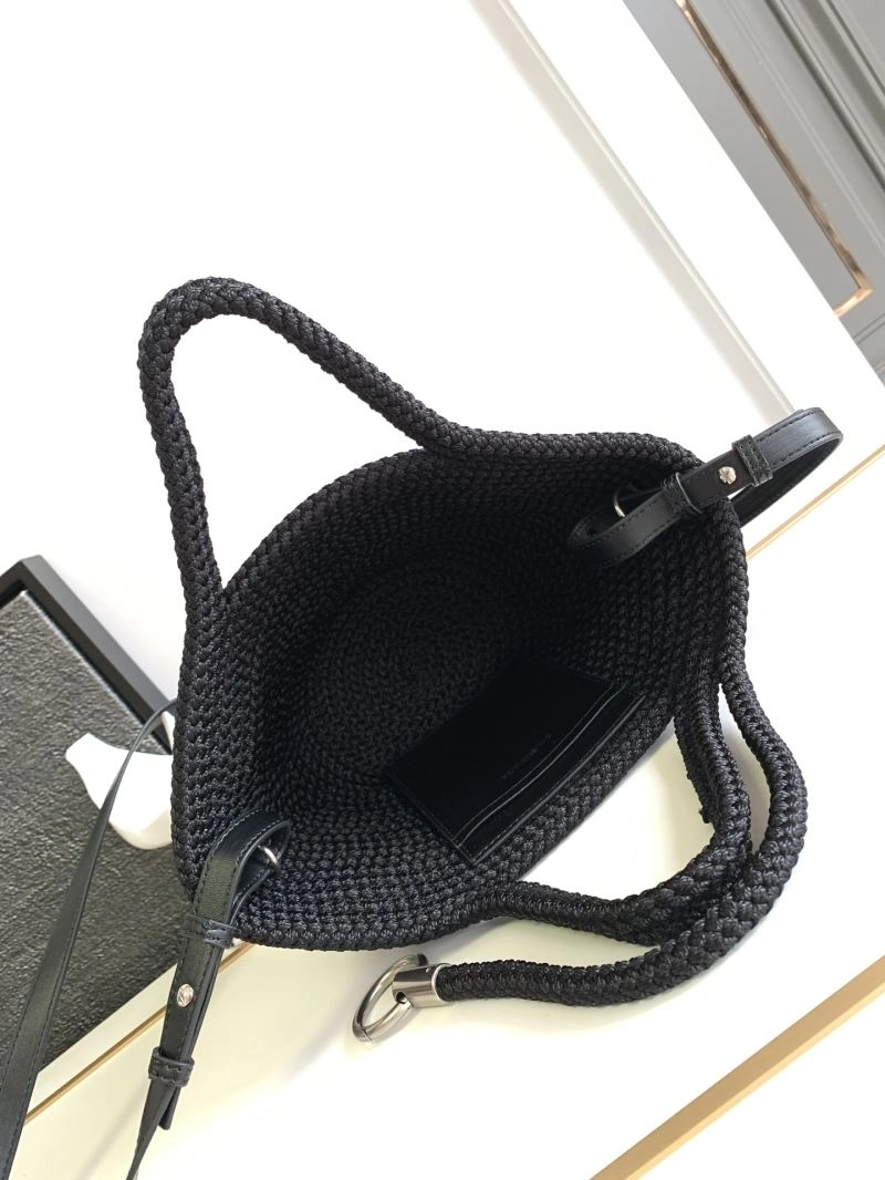 BestValue Balenciaga Ibiza Woven Nylon Rope Basket Bag 78573