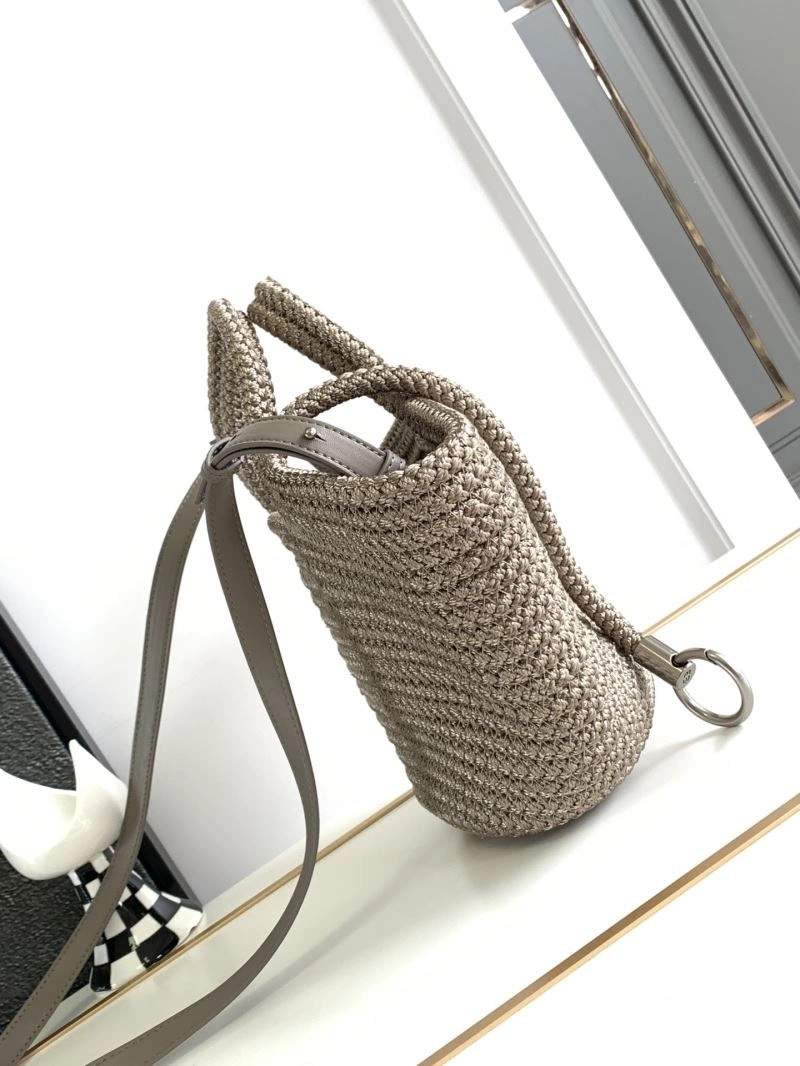Balenciaga Ibiza Woven Nylon Rope Basket Bag Bright 78569