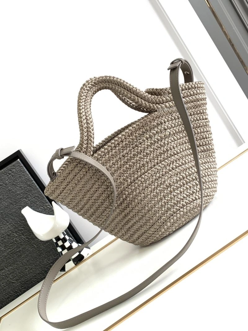 Balenciaga Ibiza Woven Nylon Rope Basket Bag Bright 78569