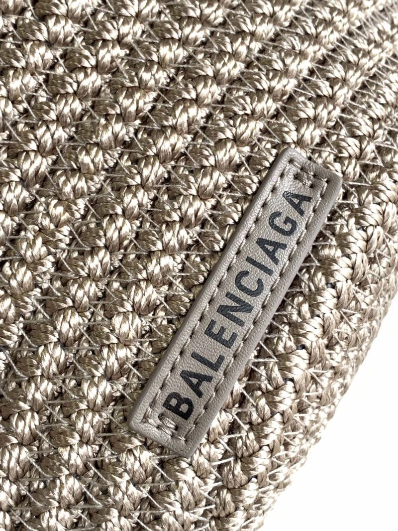 Balenciaga Ibiza Woven Nylon Rope Basket Bag Bright 78569