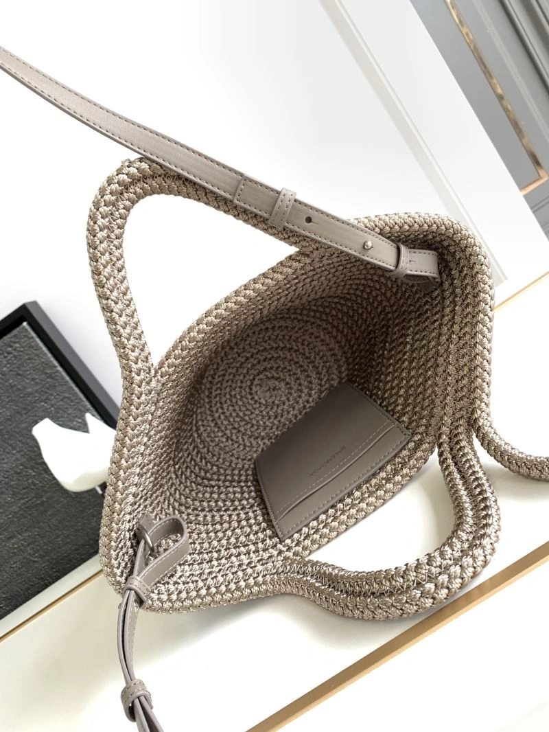 Balenciaga Ibiza Woven Nylon Rope Basket Bag Bright 78569