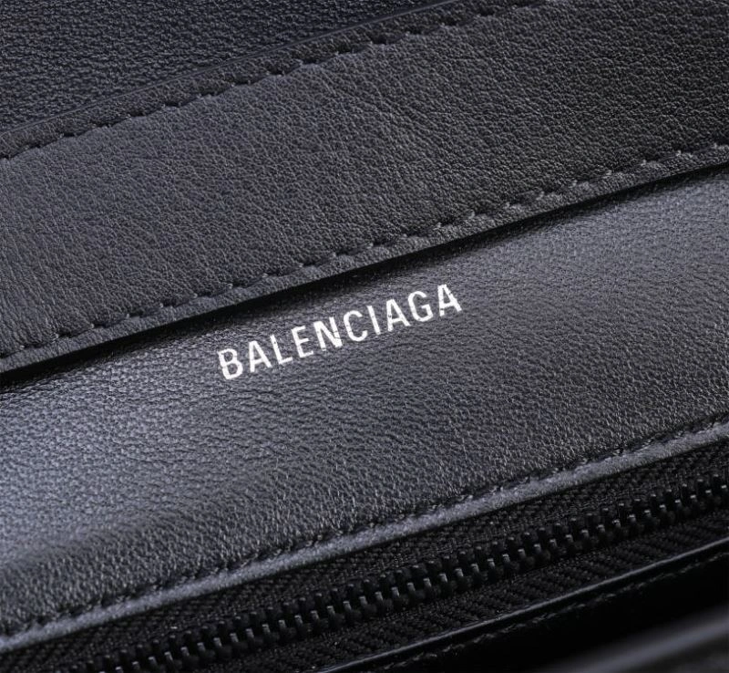 MoistureWicking Balenciaga Iconic Hourglass Black Gun Bag with B-Pull Ring - LG-6068xs 75300