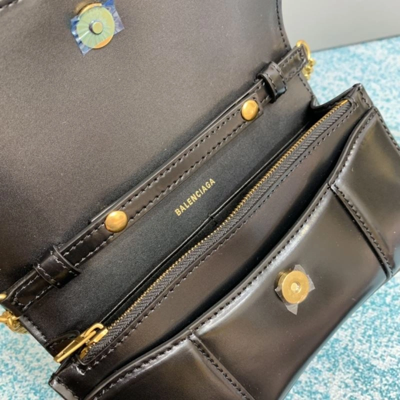 Balenciaga Iconic Hourglass Chain Bag with Gold Buckle ZipUp 72616
