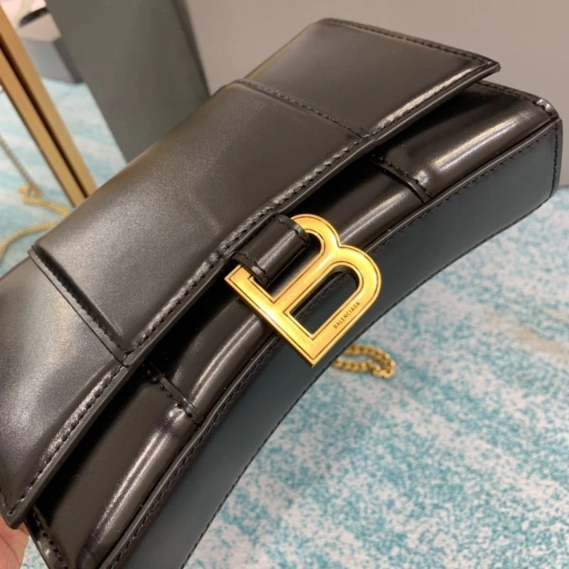 Balenciaga Iconic Hourglass Chain Bag with Gold Buckle ZipUp 72616
