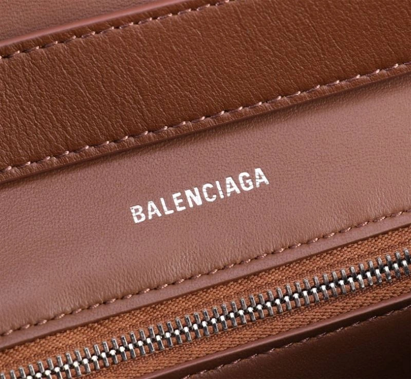WrinkleFree Balenciaga Iconic Hourglass Mini Caramel Bag with Arc Design 75320