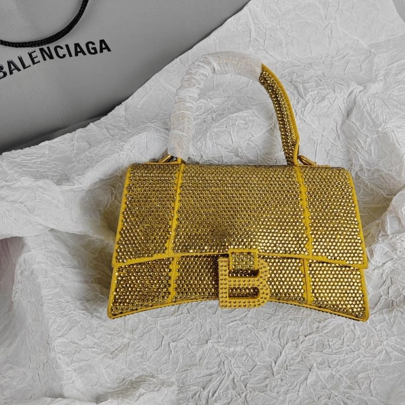 Snug Balenciaga Iconic Hourglass Small Cowhide Bag - 78626