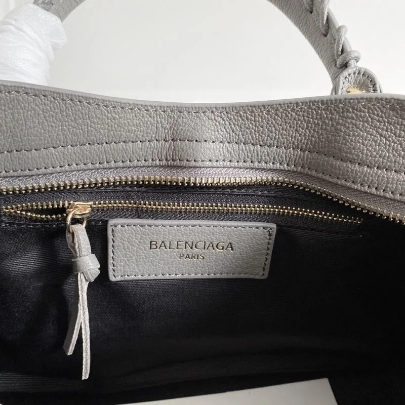 Balenciaga Italian Goat Leather Motorcycle Bag with Gold Studs Minimalist 38321