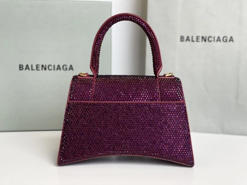 Balenciaga Jujube Red Hourglass Diamond Bag - Luxe Elegance Reliable 72583