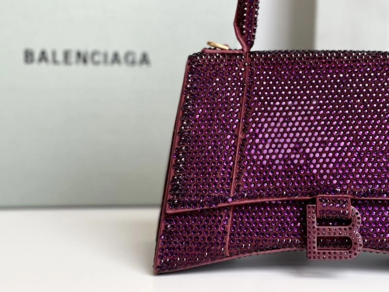 Balenciaga Jujube Red Hourglass Diamond Bag - Luxe Elegance Reliable 72583