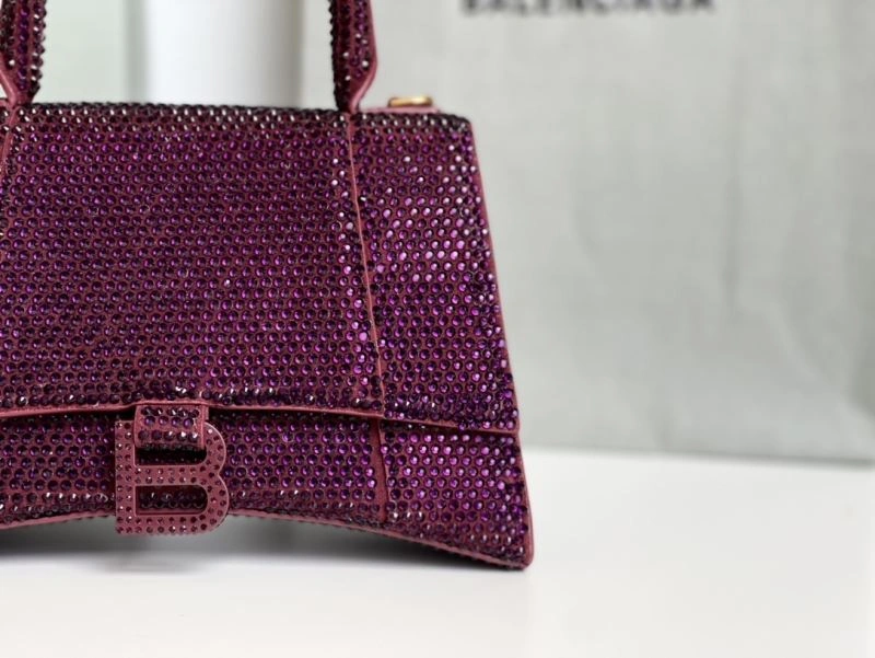 Balenciaga Jujube Red Hourglass Diamond Bag - Luxe Elegance Reliable 72583